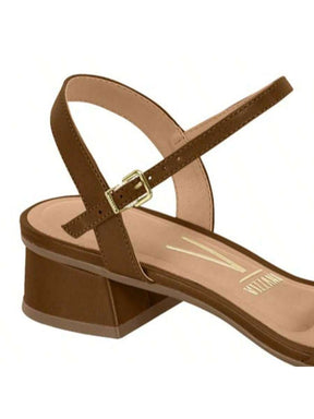 Sandália Vizzano Preto Salto Grosso Baixo Confortável