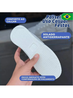 Tênis Casual Plataforma Estiloso para Looks Modernos e Elegantes Tênis Skate