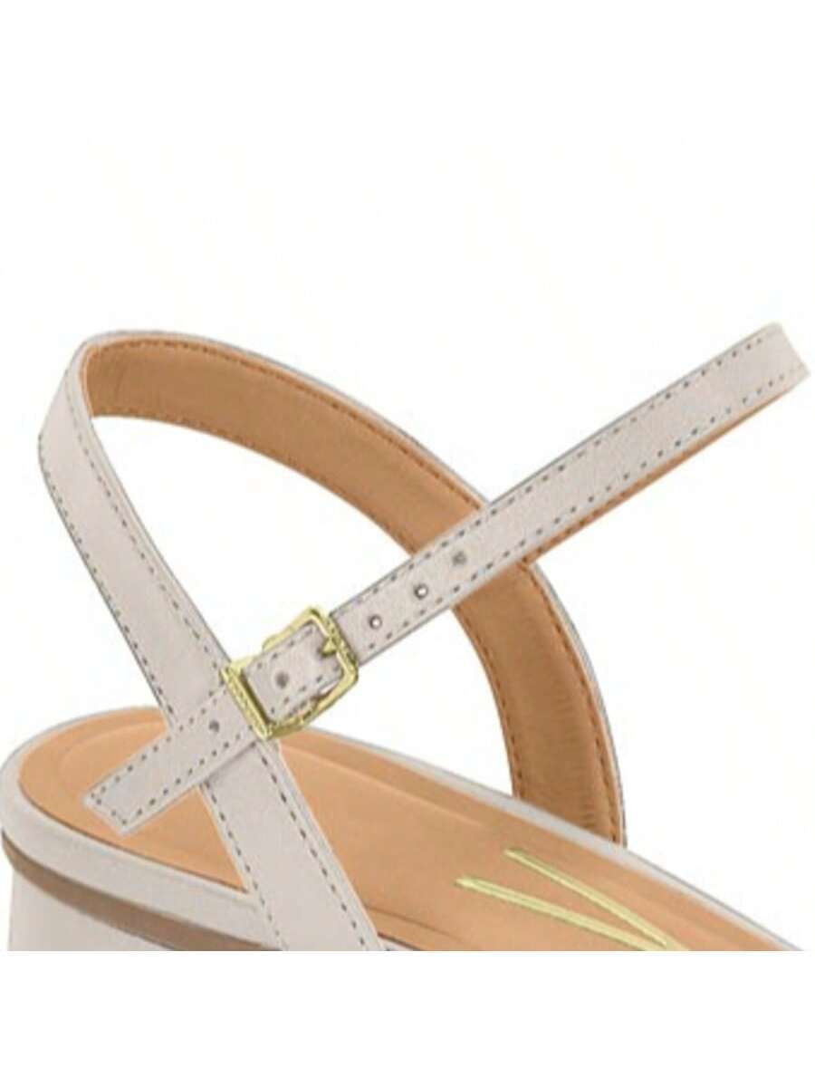 Sandalia Vizzano Feminina Salto Baixo Grosso Leve Macia e Confortável