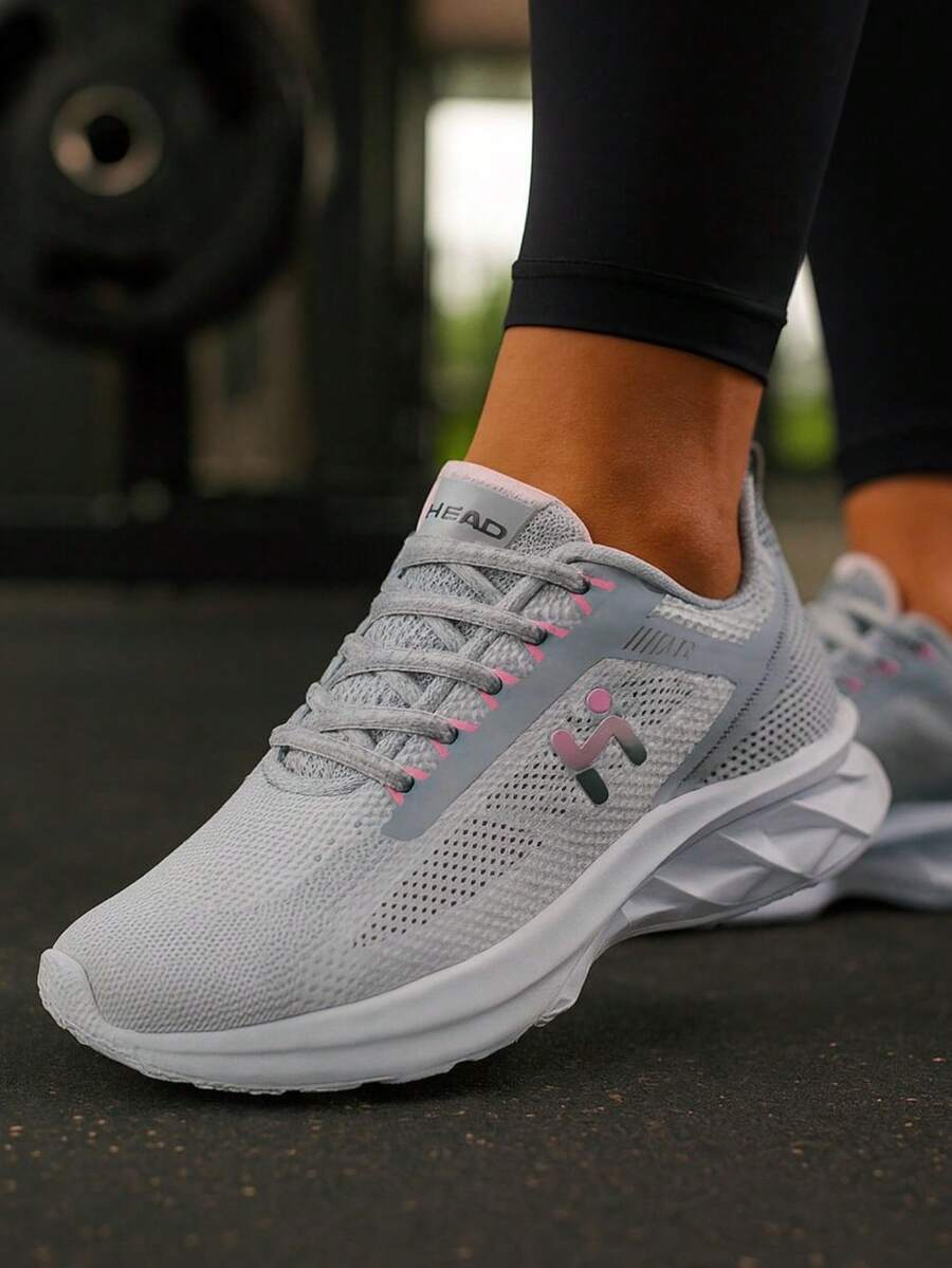 Tênis Feminino Esportivo para Caminhada Academia Treinos Solado Branco Nuvem