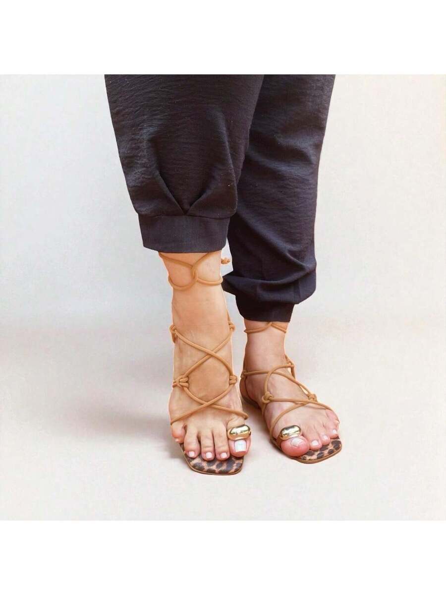 Sandália Rasteira de Amarração Divina Numeração do 34 até 42